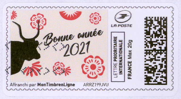Digital postage stamp
                France